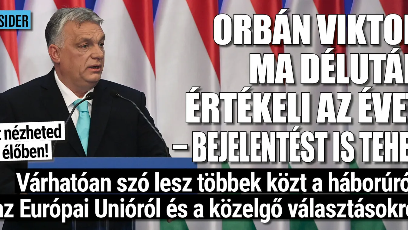 Orbán Viktor beszédet mond a Várkert Bazárban