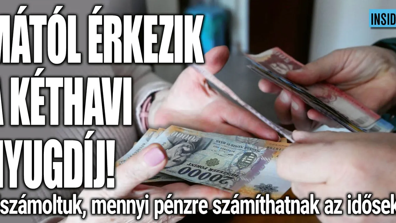 Ma érkezik a kéthavi nyugdíj, erre számíthatnak az idősek