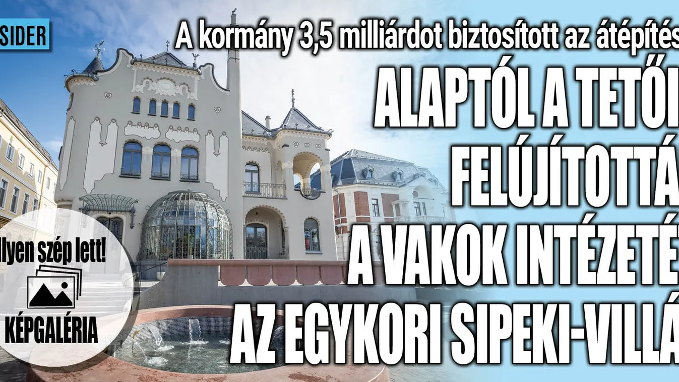 Elképesztően szép lett a felújított Vakok Intézete - Galéria