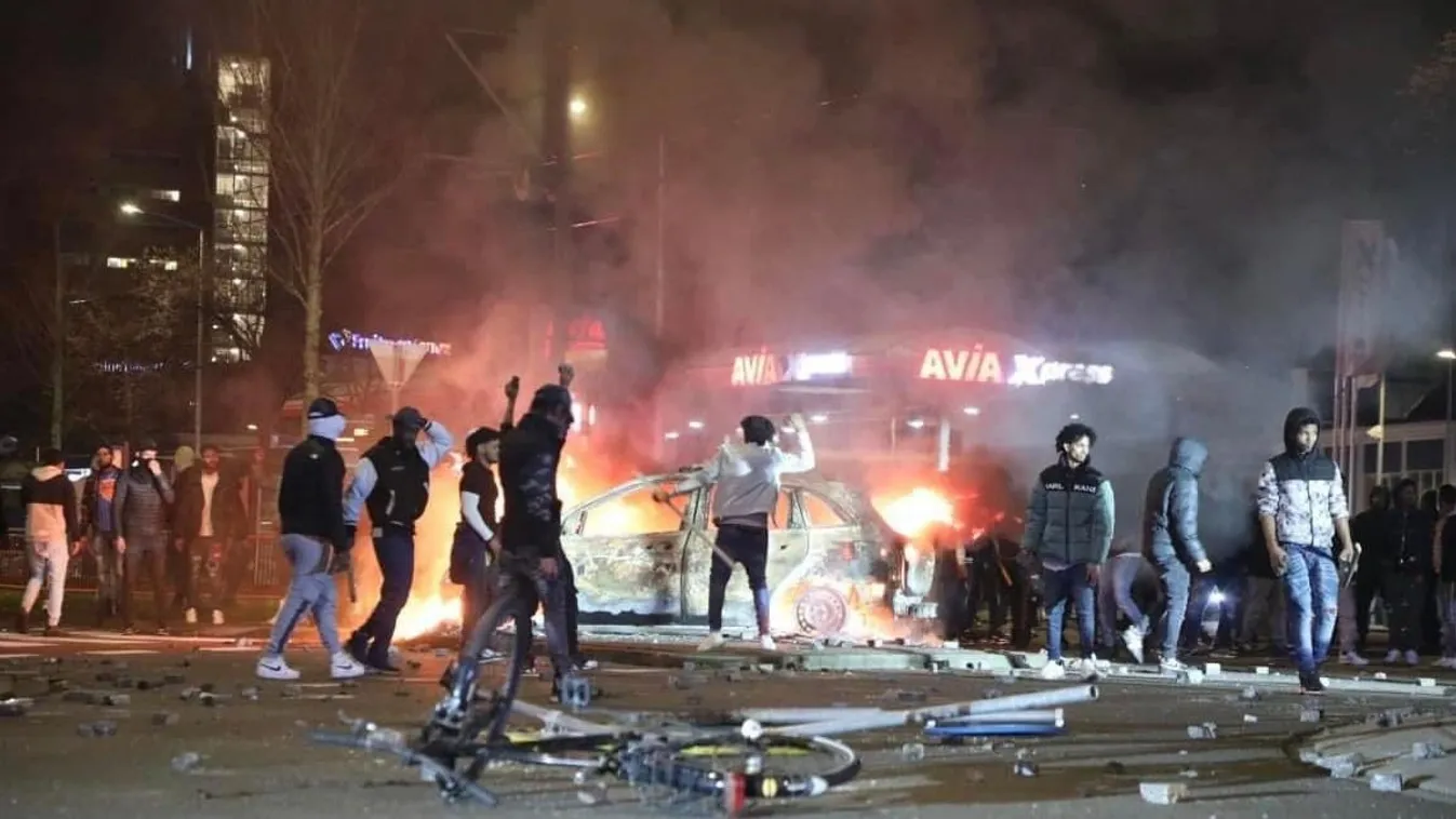 Migránslázadás: Hága belvárosa háborús övezetté változott