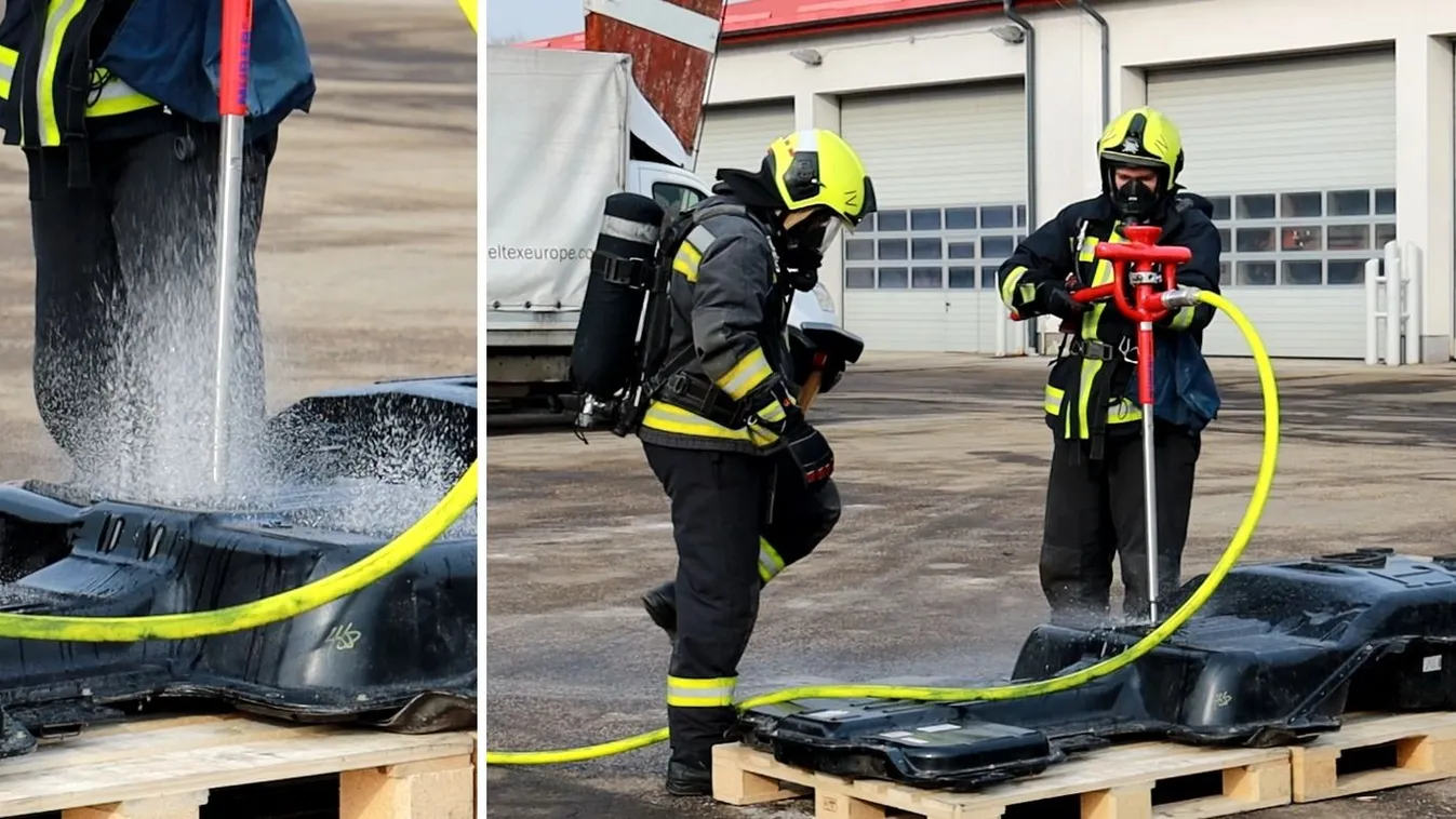 Oltólándzsával veszik fel a harcot a szúrólánggal a tűzoltók
