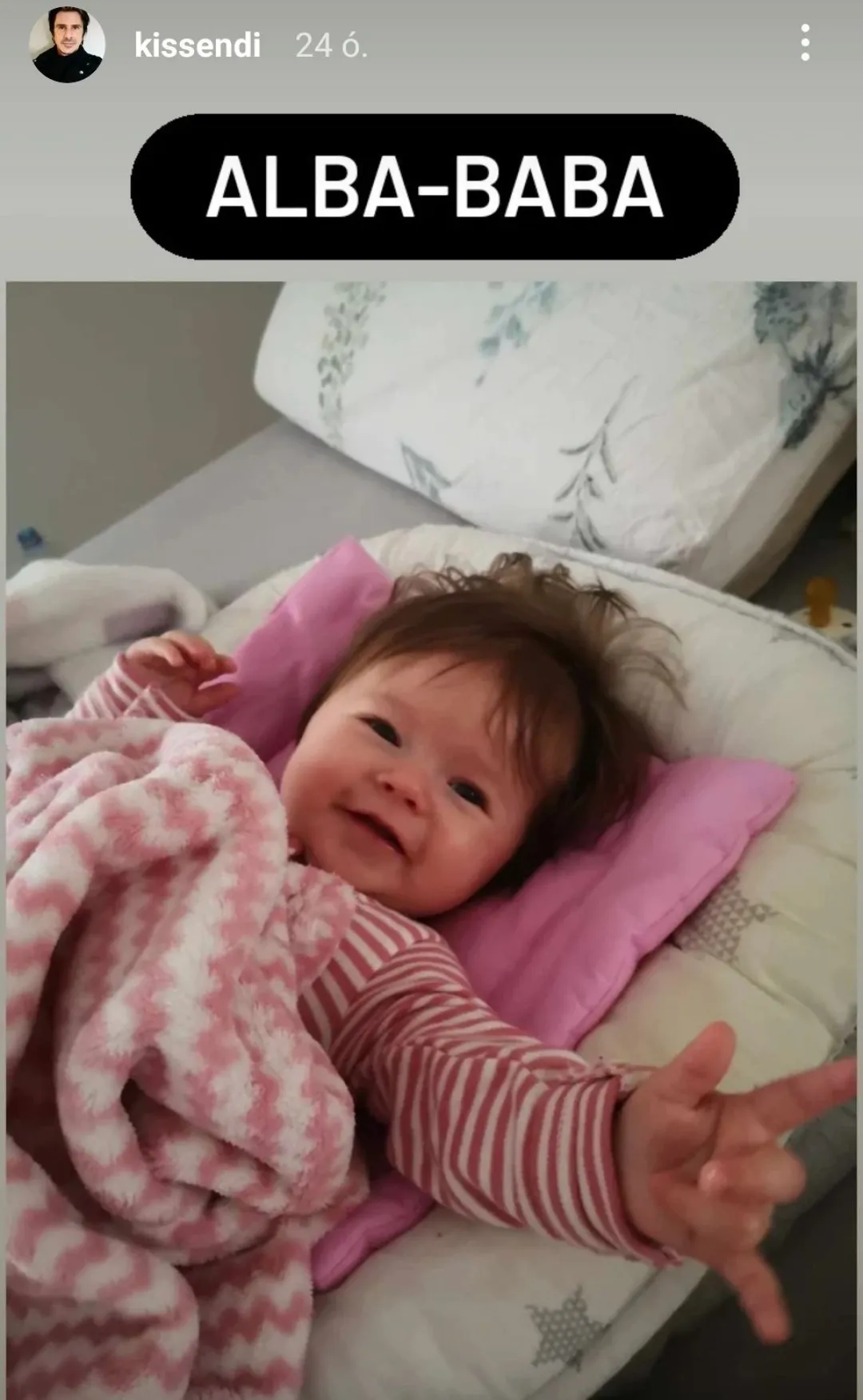 Kiss Endi negyedik kislánya Alba