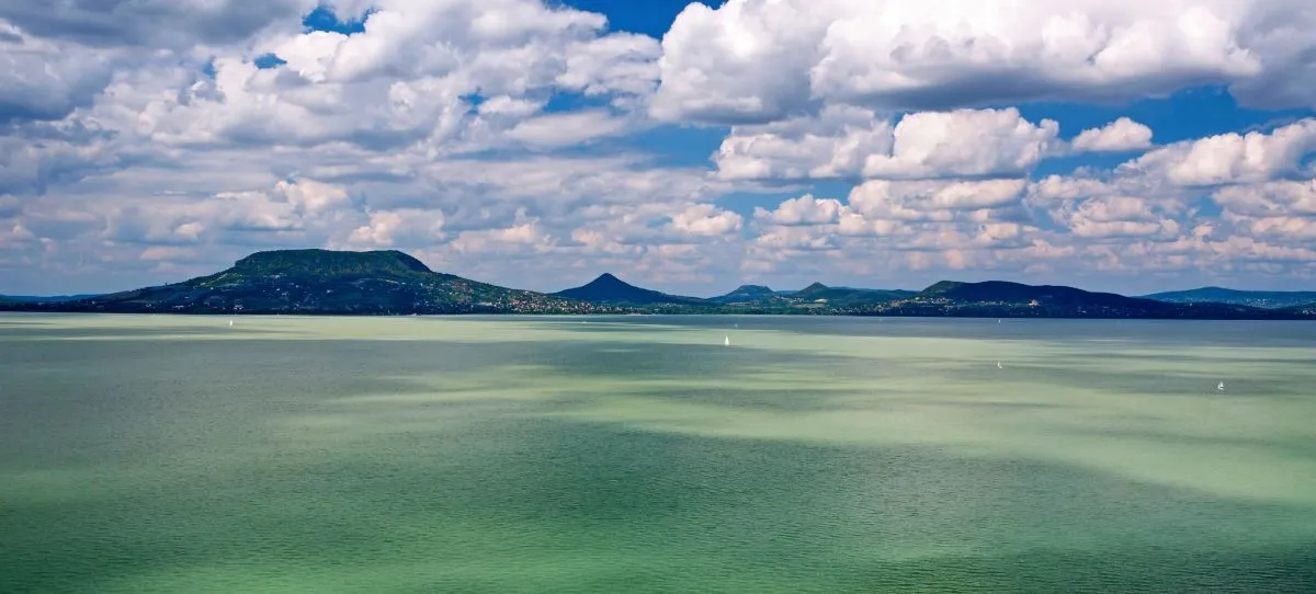Panorama,Landscape,At,Lake,Balaton,hungary,(,Fonyod,)
