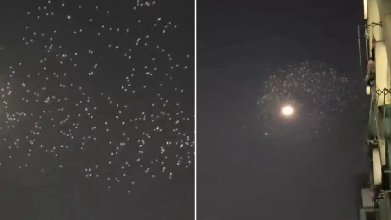 Ragyogó pontok repültek borították el az eget