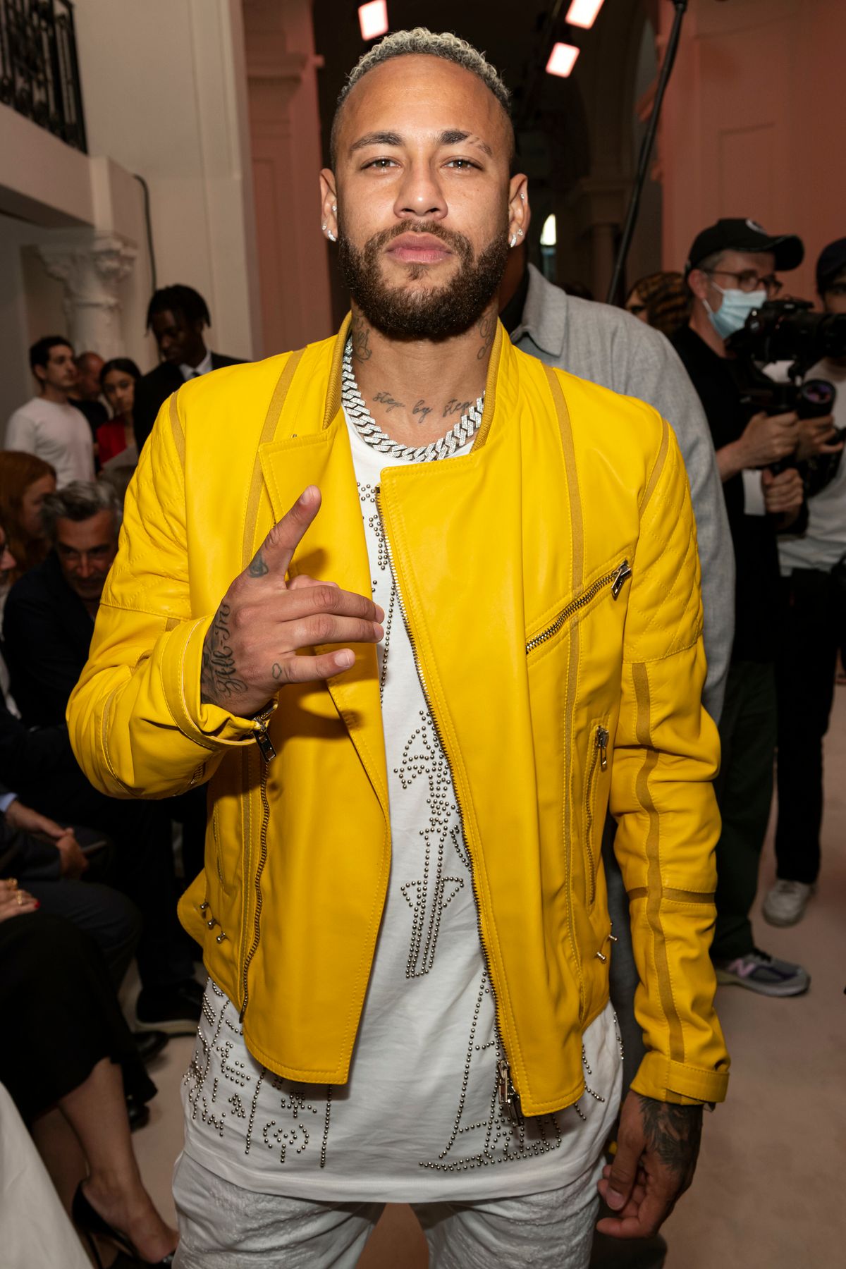 Neymar at JEAN PAUL GAULTIER Haute Couture AW22-23 runway during Haute Couture Autumn-Winter 2022/23 on July 2022 - Paris, France. 06/07/2022