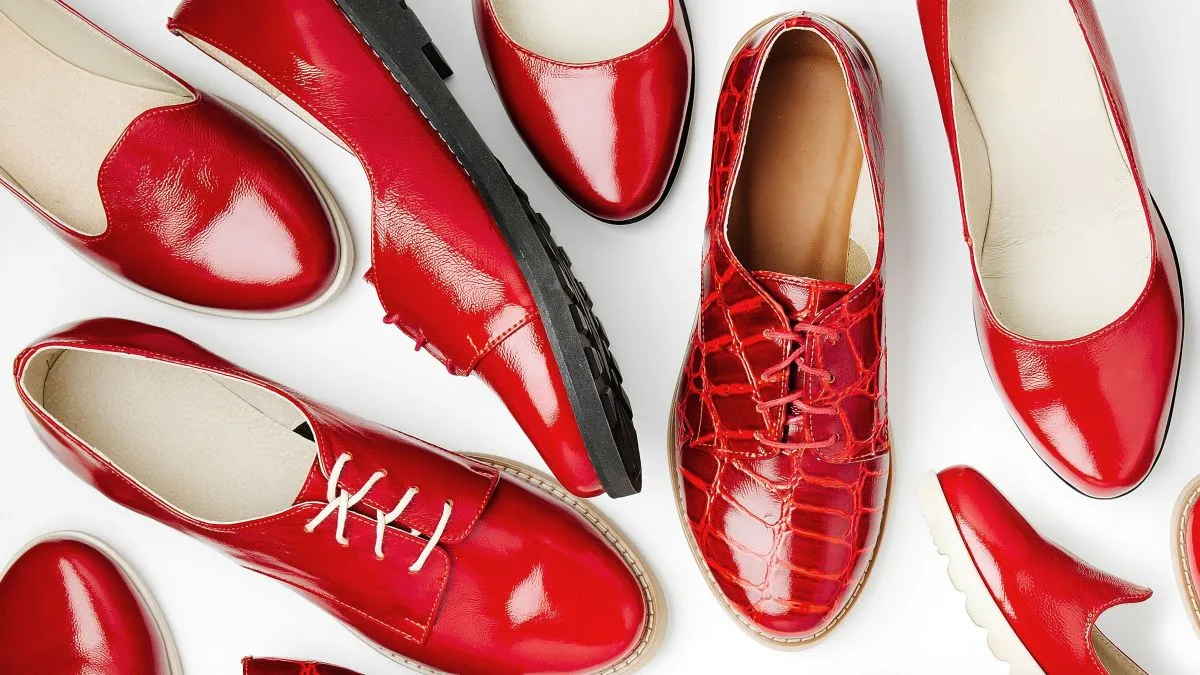 Stylish,Female,Spring,Or,Autumn,Shoes,In,Red,Colors.,Beauty