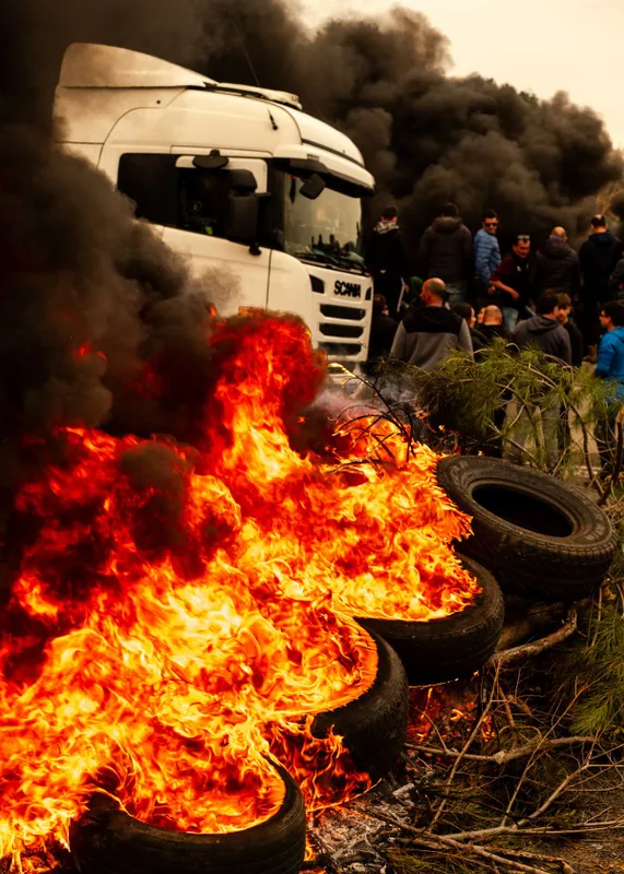 SPAIN - DEMONSTRATION OF FARMERS IN CATALONIA
