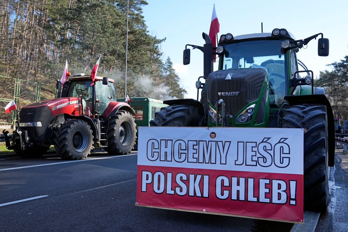 tüntetés lengyel 
gazdák