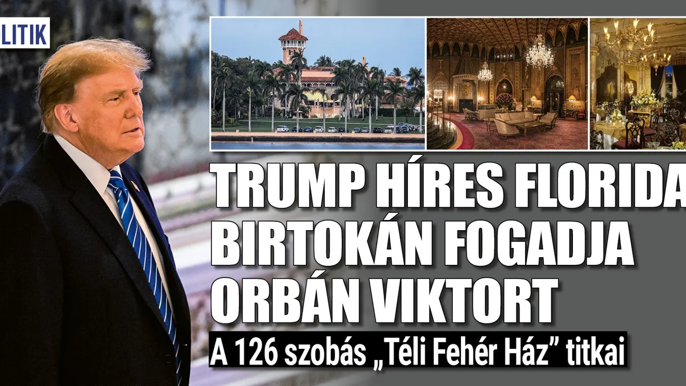 Trump itt fogadja Orbánt: a 126 szobás téli Fehér Ház titkai