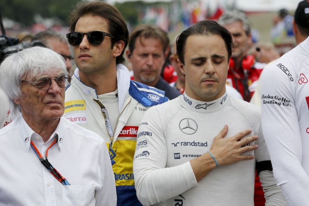 Ecclestone (balra) szavaiba kapaszkodva követeli Massa a 2008-as vb-címet