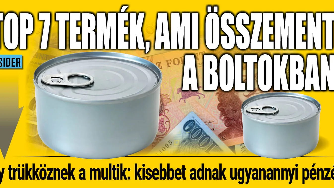 Kiderült: ezek a termékek zsugorodtak össze a boltokban