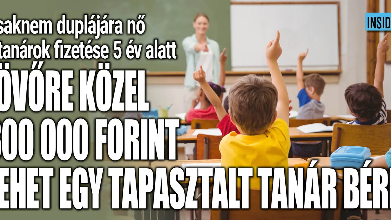 Ennyi lehet jövőre egy tanári átlagfizetés