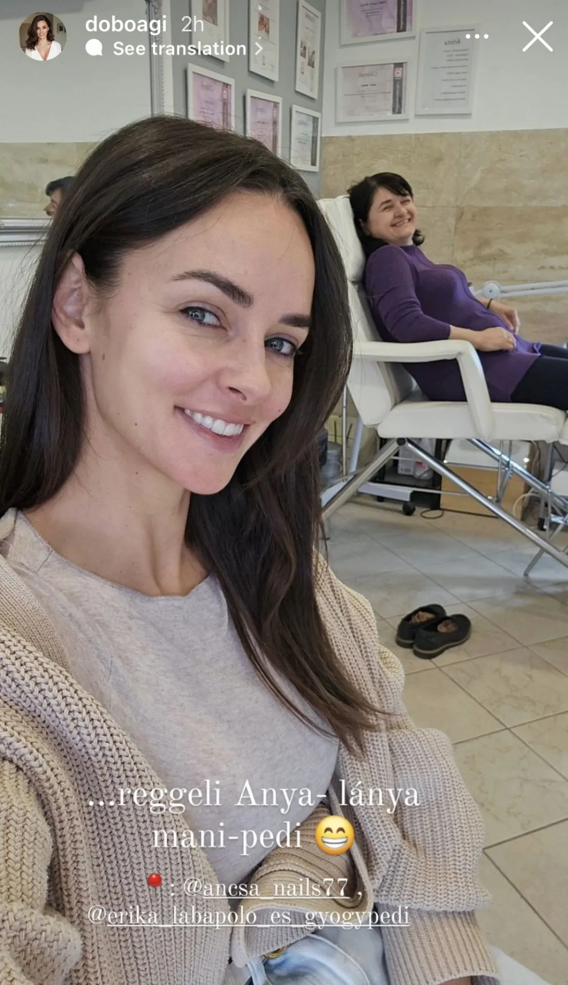 Dobó Ági nyaralás helyett szépségszalonba ment