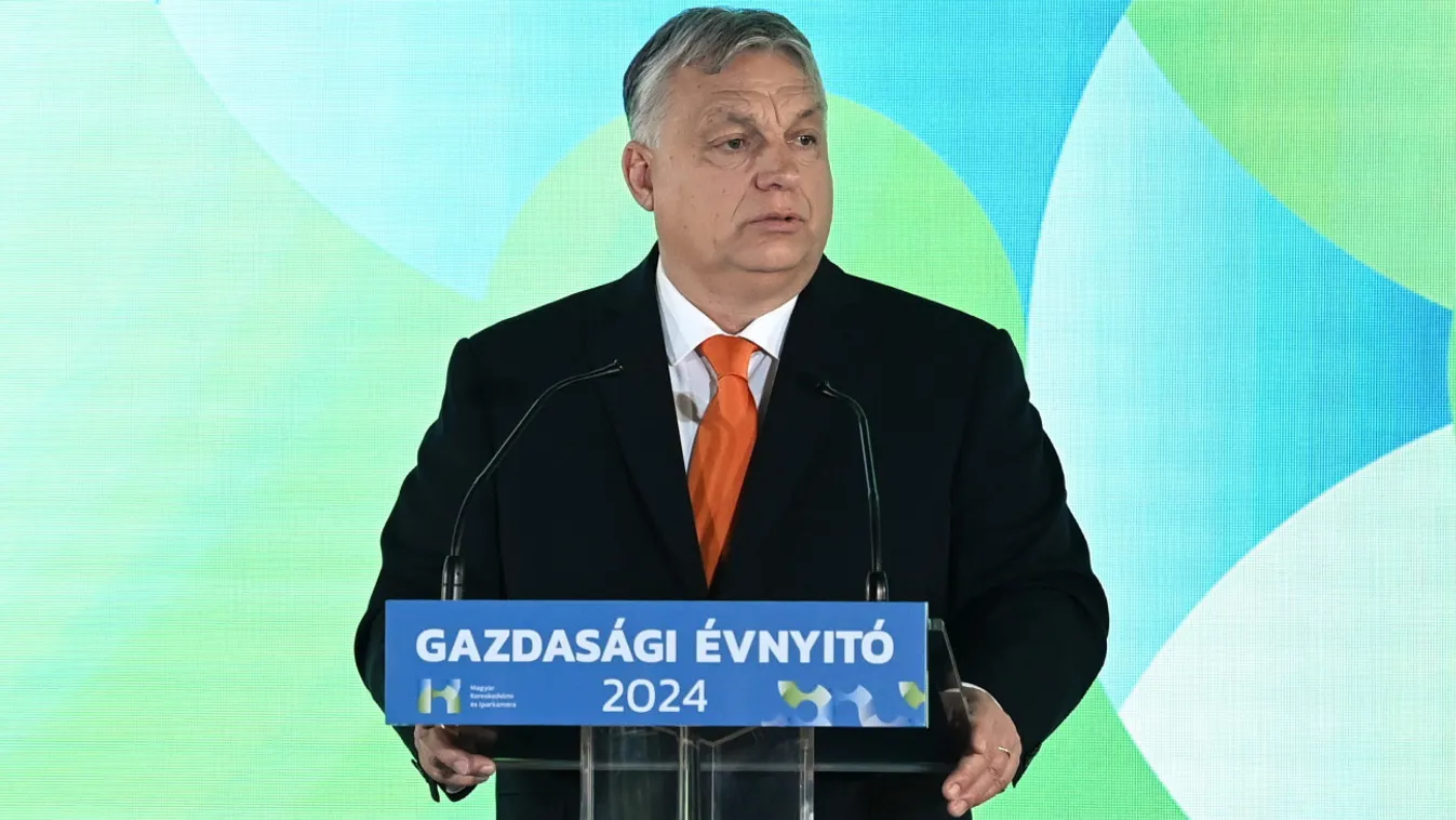 Orbán Viktor optimista a gazdaságpolitikát illetően.