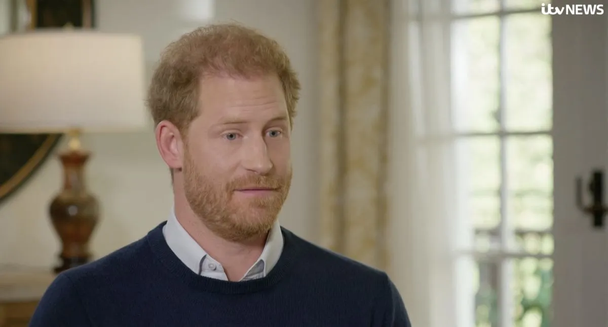 Interview du prince Harry pour la chaine ITV