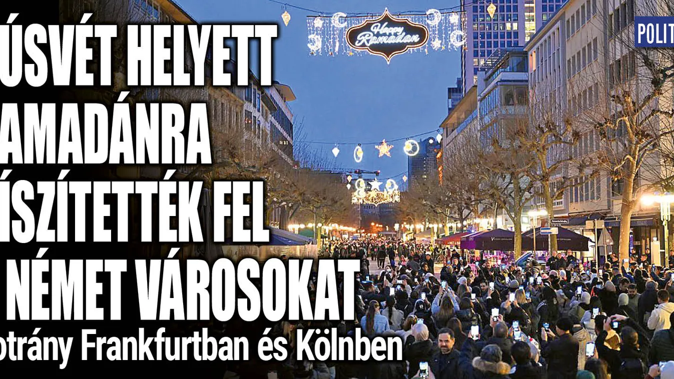 Muszlim ünnepre díszítették fel a német belvárosokat