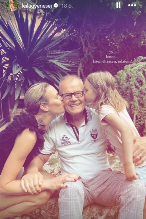 Gyenesei Leila édesapjának a köszöntője.
