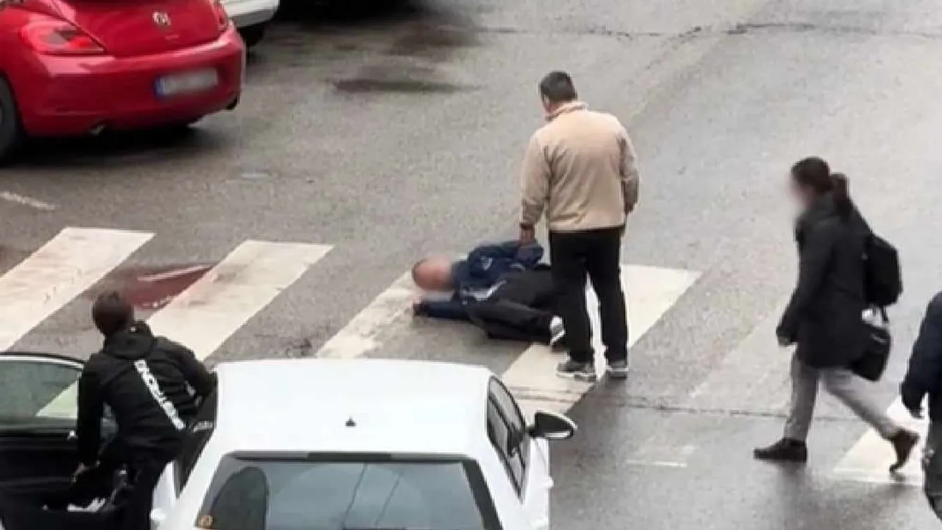 Tréfából ugrott autó elé egy férfi a IX. kerületben – videó