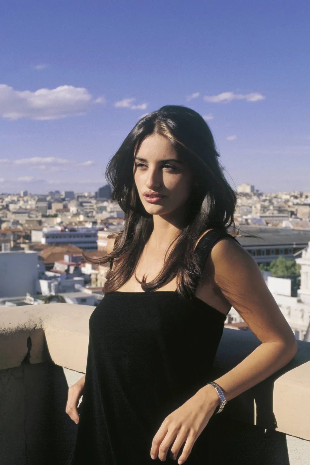 Penelope Cruz, actress In the shooting set of Alejandro Amenabar´s film 'Abre los ojos'