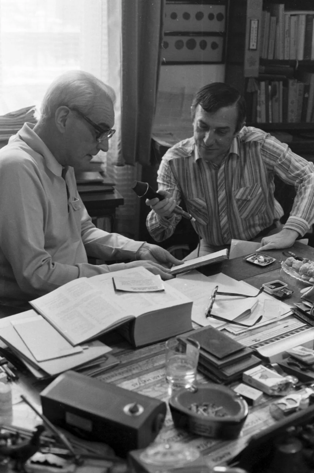 Antal Imre, Körmendy László, portréfilm forgatás,  "Harminc év a mikrofon előtt ", 1976