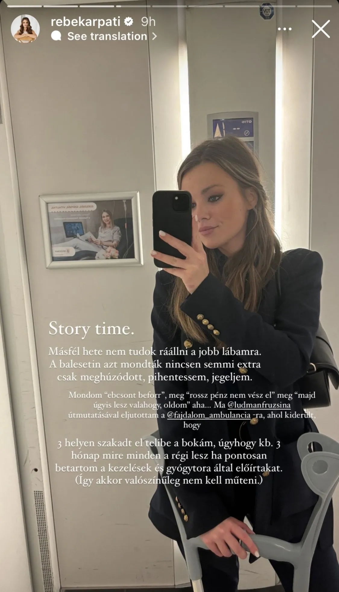 Kárpáti Rebeka sérülés