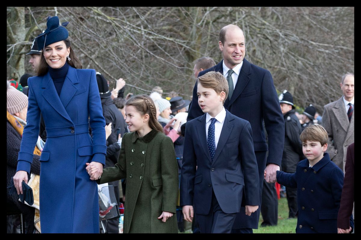 a brit királyi család, Katalin hercegné, Vilmos herceg, György herceg, Sarolta hercegnő, Lajos herceg, Northfoto