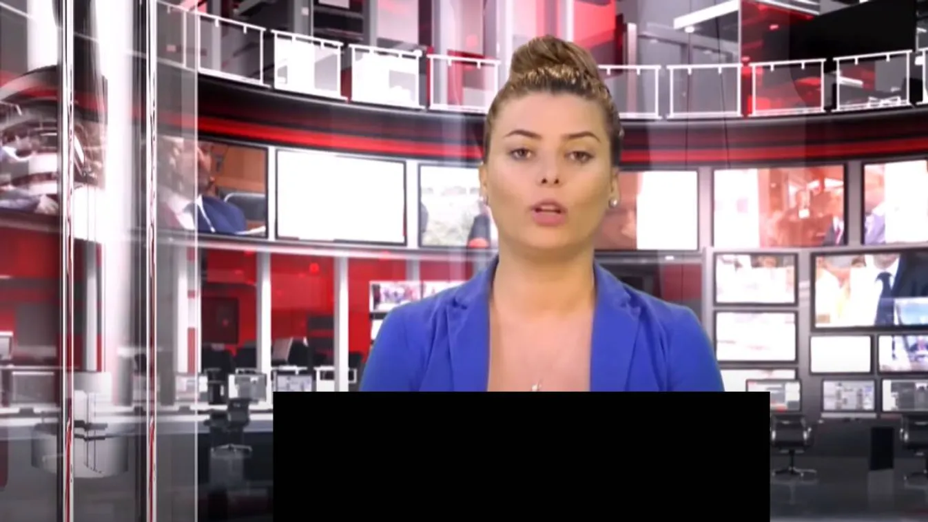 Kivillanó mellekkel olvasta be a híreket a bemondónő – videó