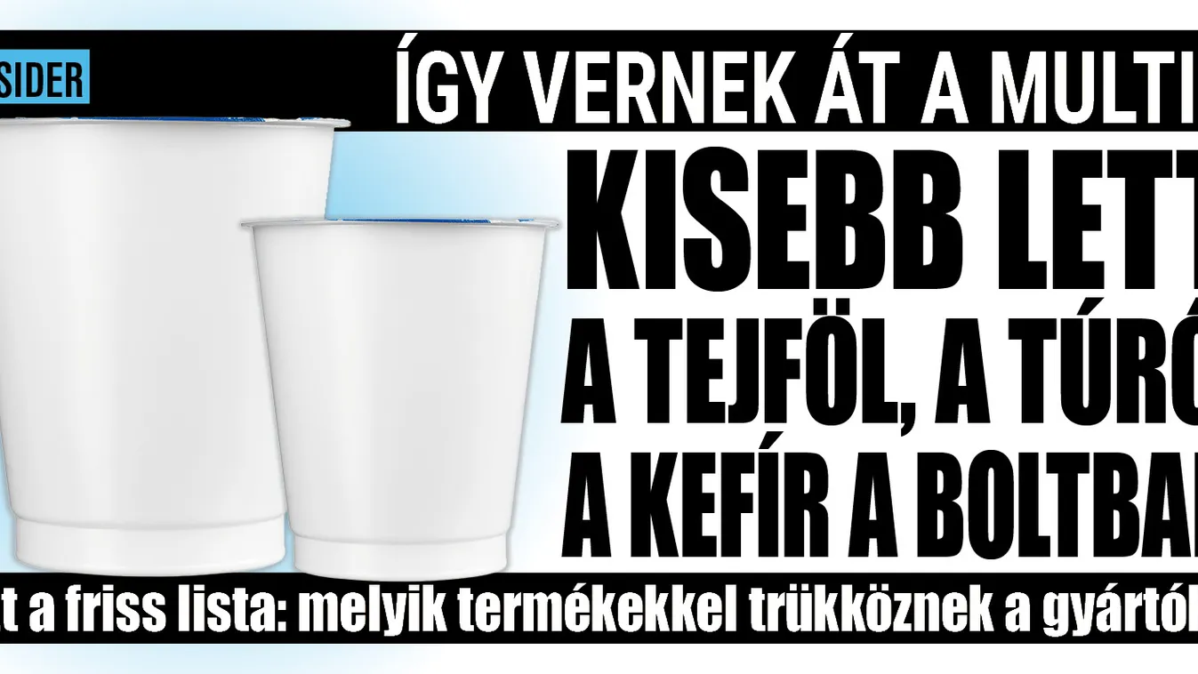 Összement a tejföl, a túró és a kefir is a boltban