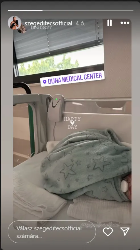 Géczi Bea és Szegedi Fecsó legkisebb gyereke.