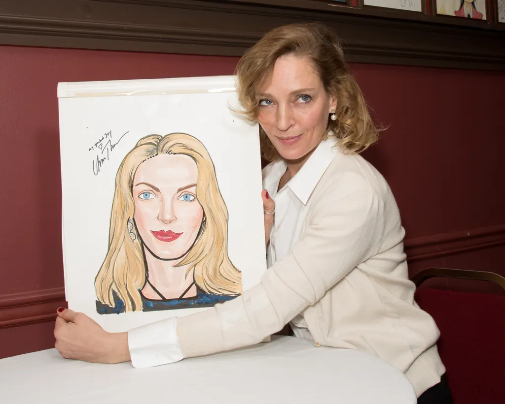 Uma Thurman Gets Sardi's Portrait