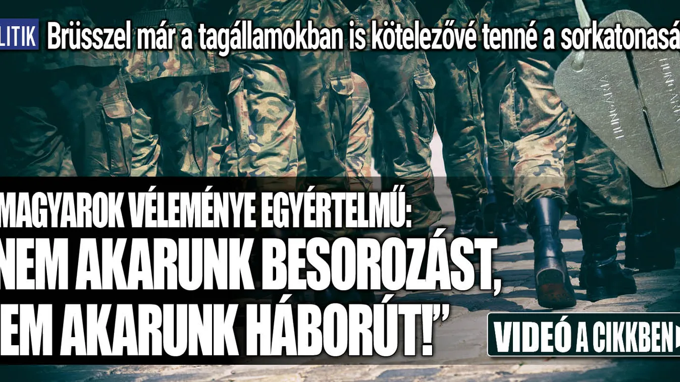 Ellenzik a magyarok a kötelező sorkatonaságot