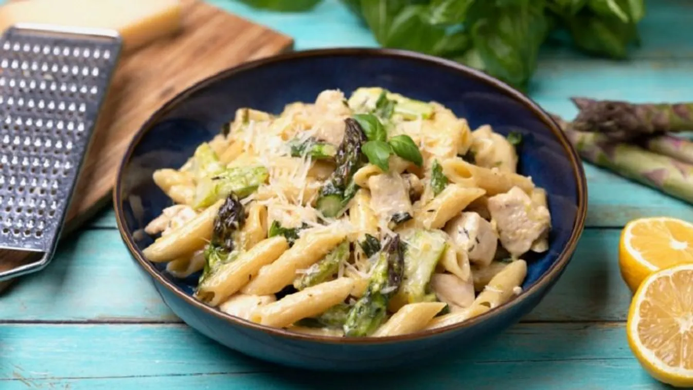 Így készül a citromos spárgás-csirkés penne