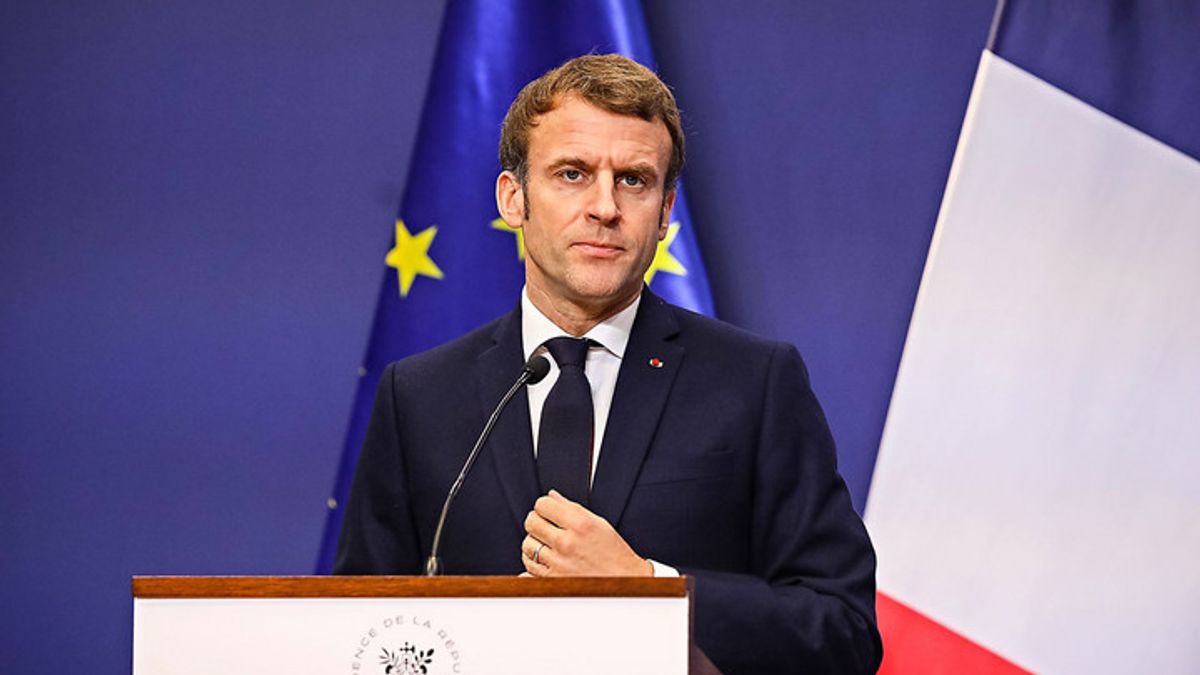 Macron újra NATO-katonák Ukrajnába küldéséről beszél