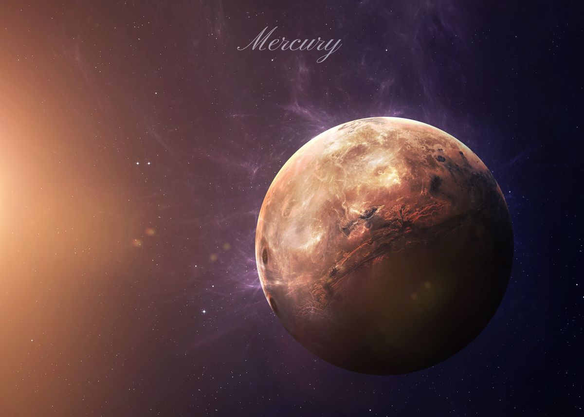 The,Mercury,Shot,From,Space,Showing,All,They,Beauty.,Extremely