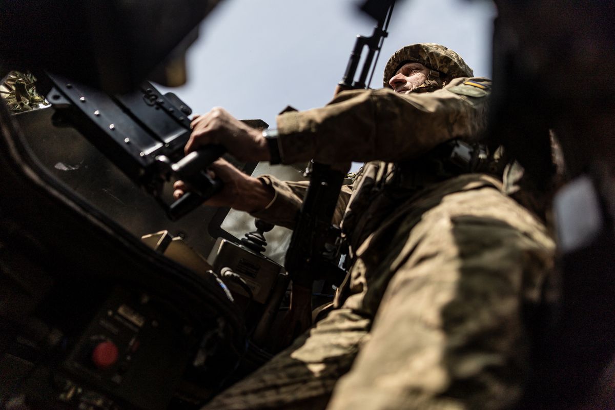 Military training of Ukrainian soldiers in Donetsk Oblast