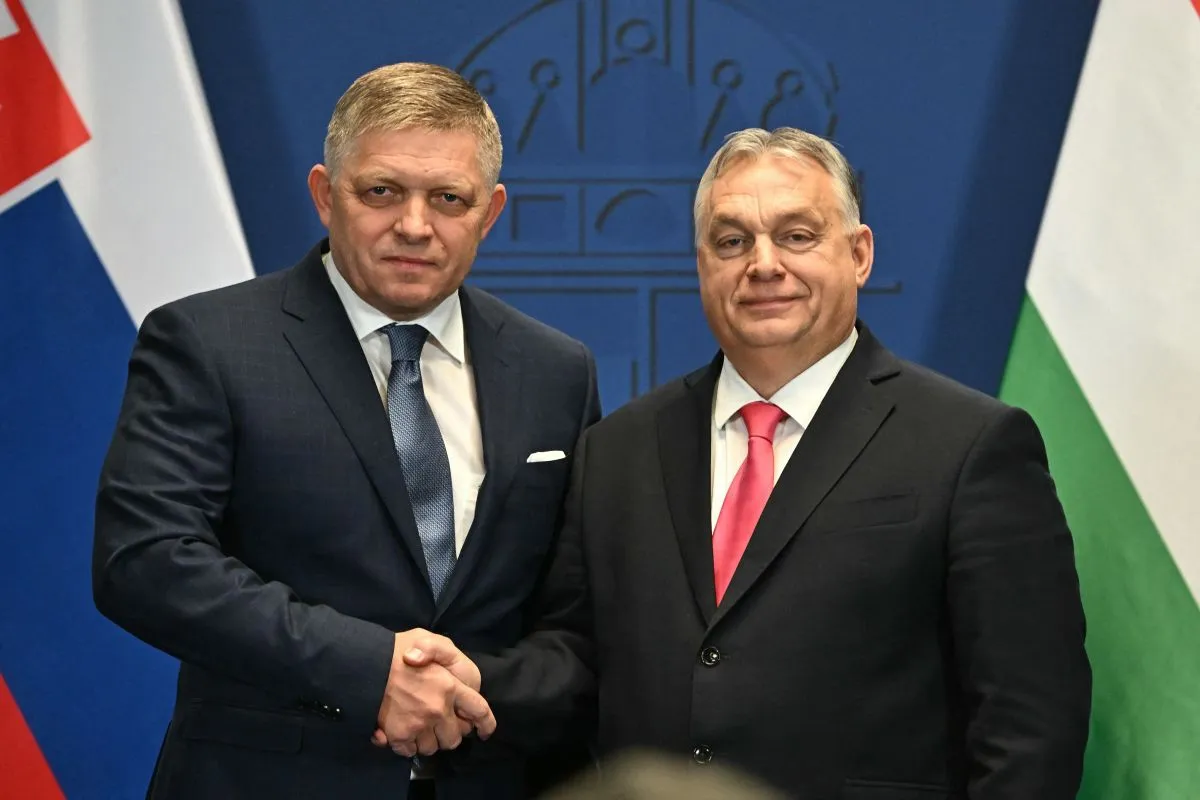 Robert Fico és Orbán Viktor