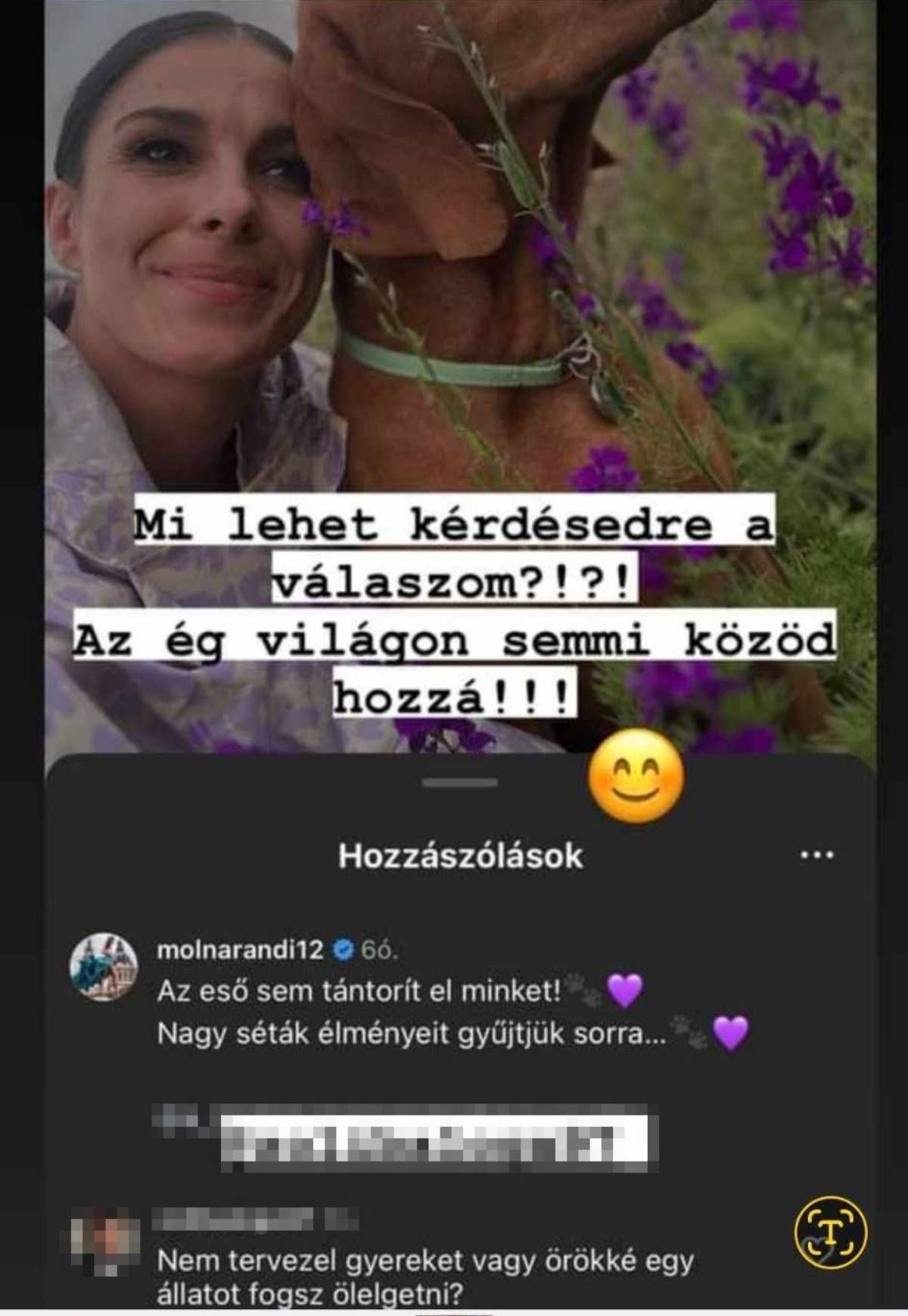 Molnár Andi Instagram sztori