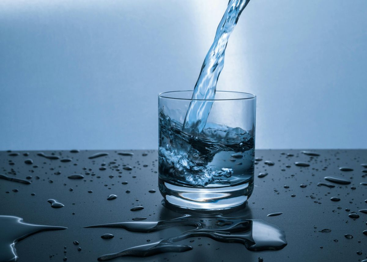 pohár víz ivóvíz