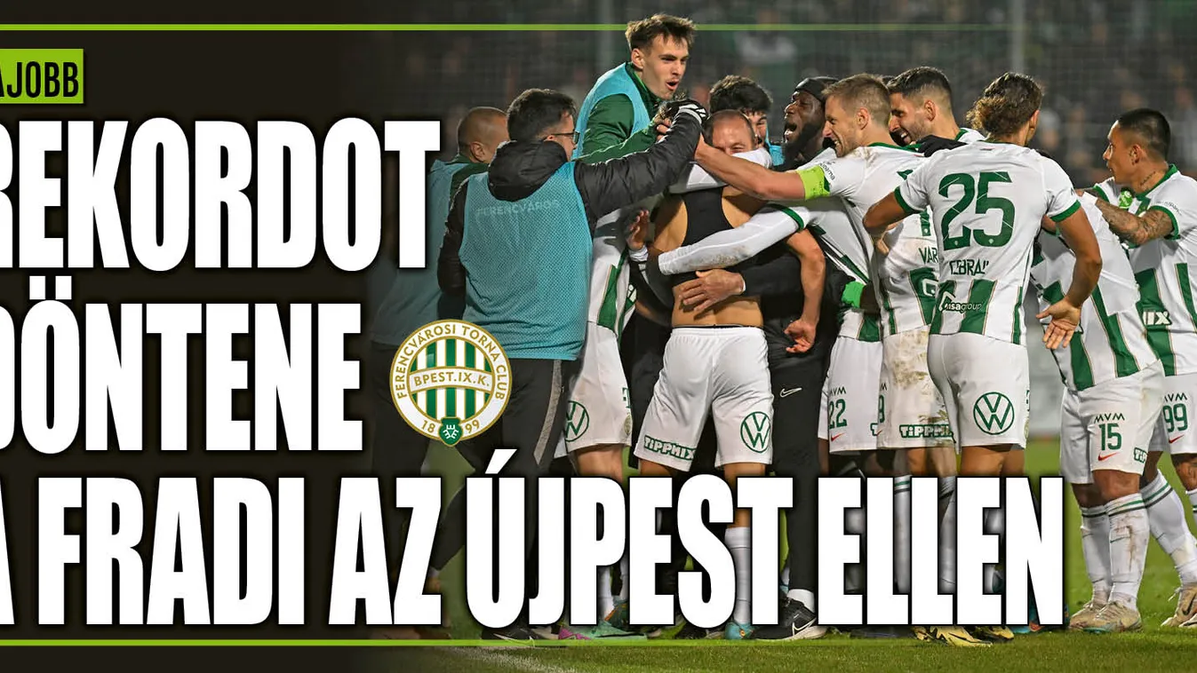 Nagy a tét, rekordot dönthet a Fradi az Újpest ellen