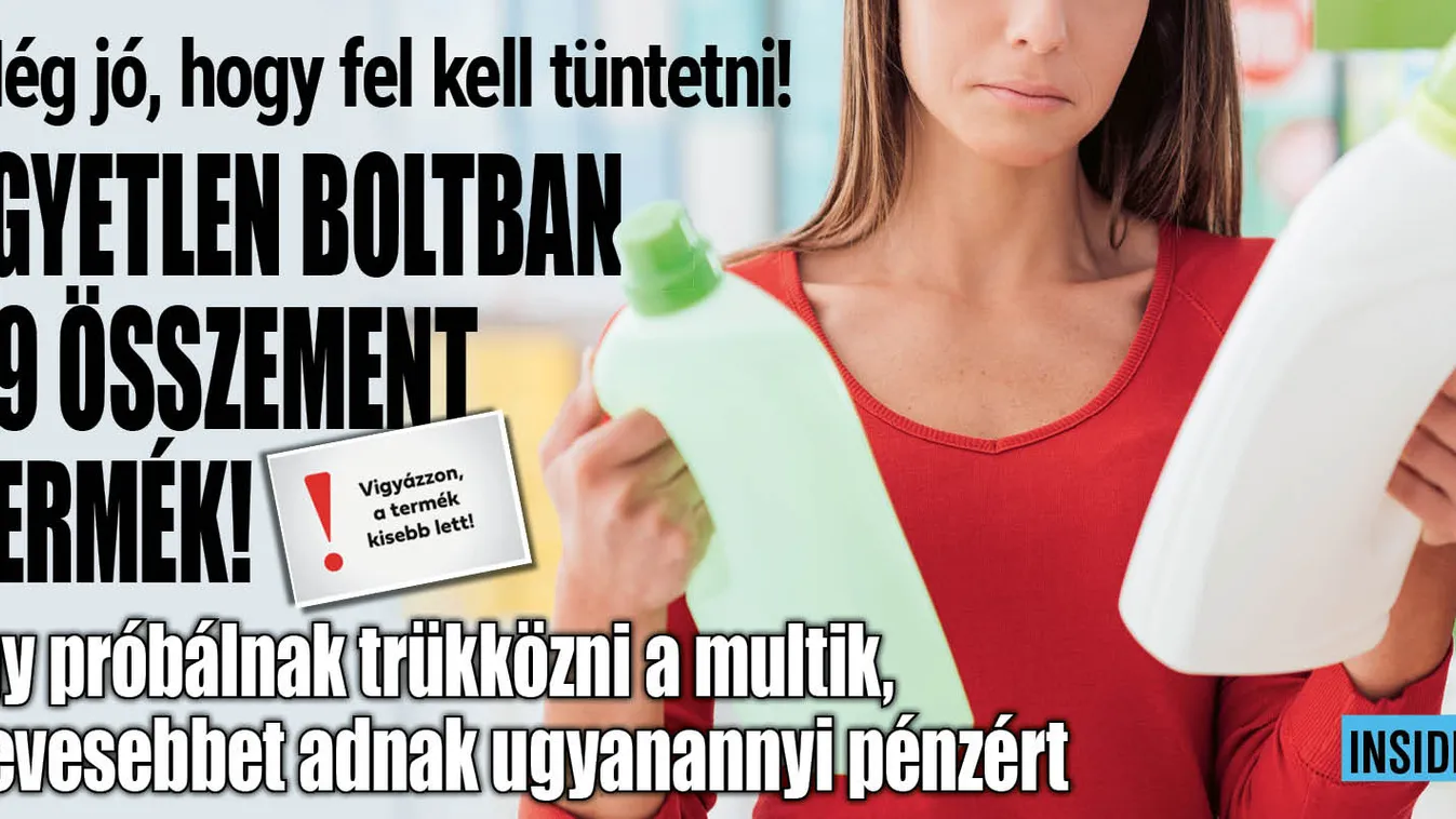 Egyetlen üzletben 29 terméknek csökkent a mérete!