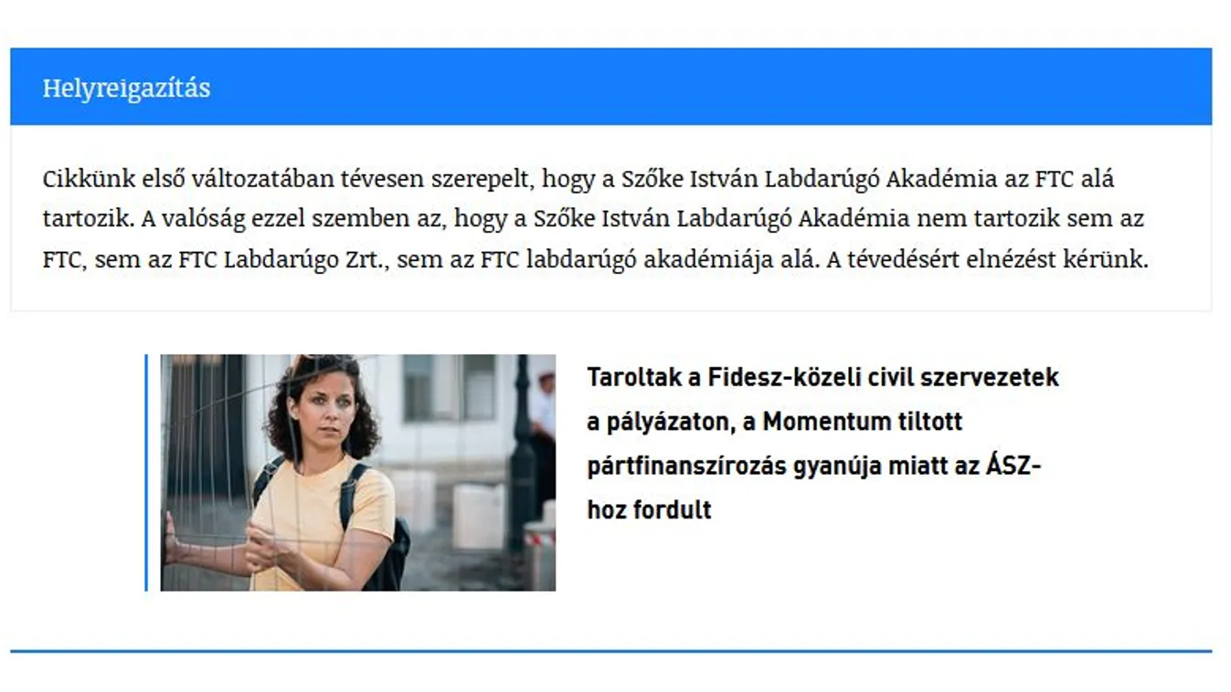 Leleplezni akart a balos sajtó, helyreigazítás lett a vége