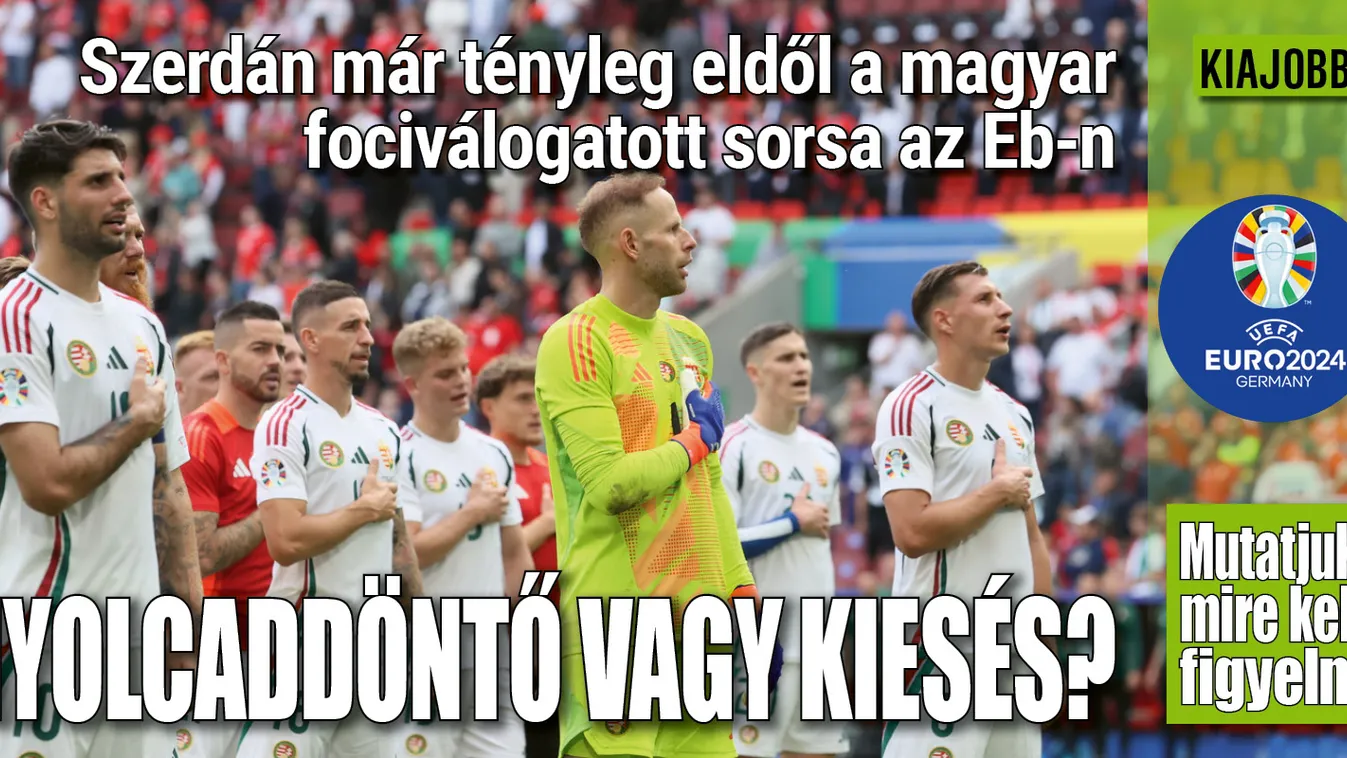 Szerdán eldől a magyar válogatott sorsa az Eb-n