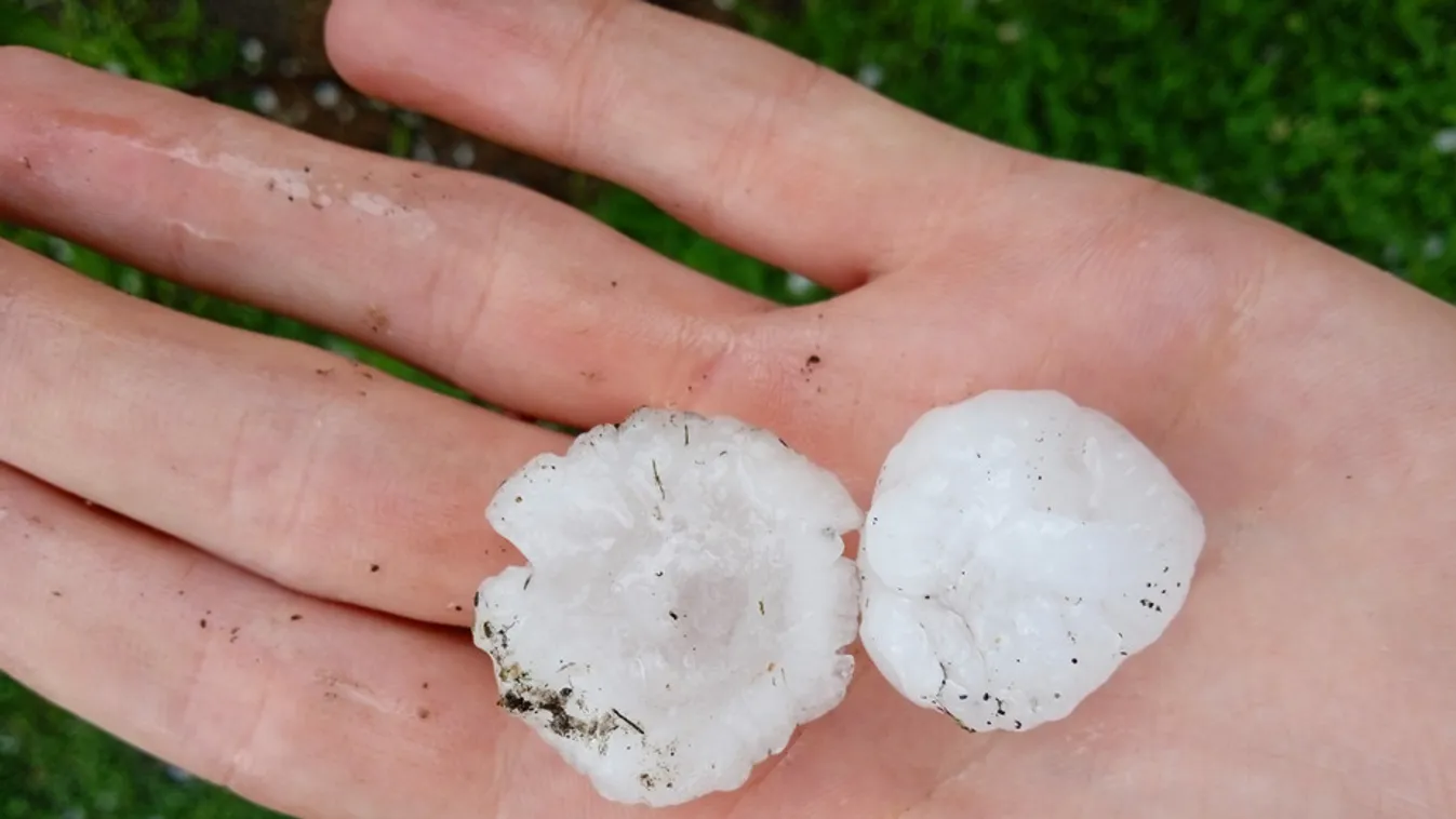 Dió nagyságú jég verte el az országot: pusztított, amit ért a vihar