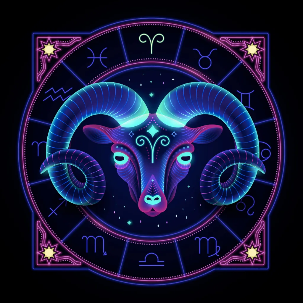 Aries,Zodiac,Sign,Represented,By,A,Ram,As,The,Fire