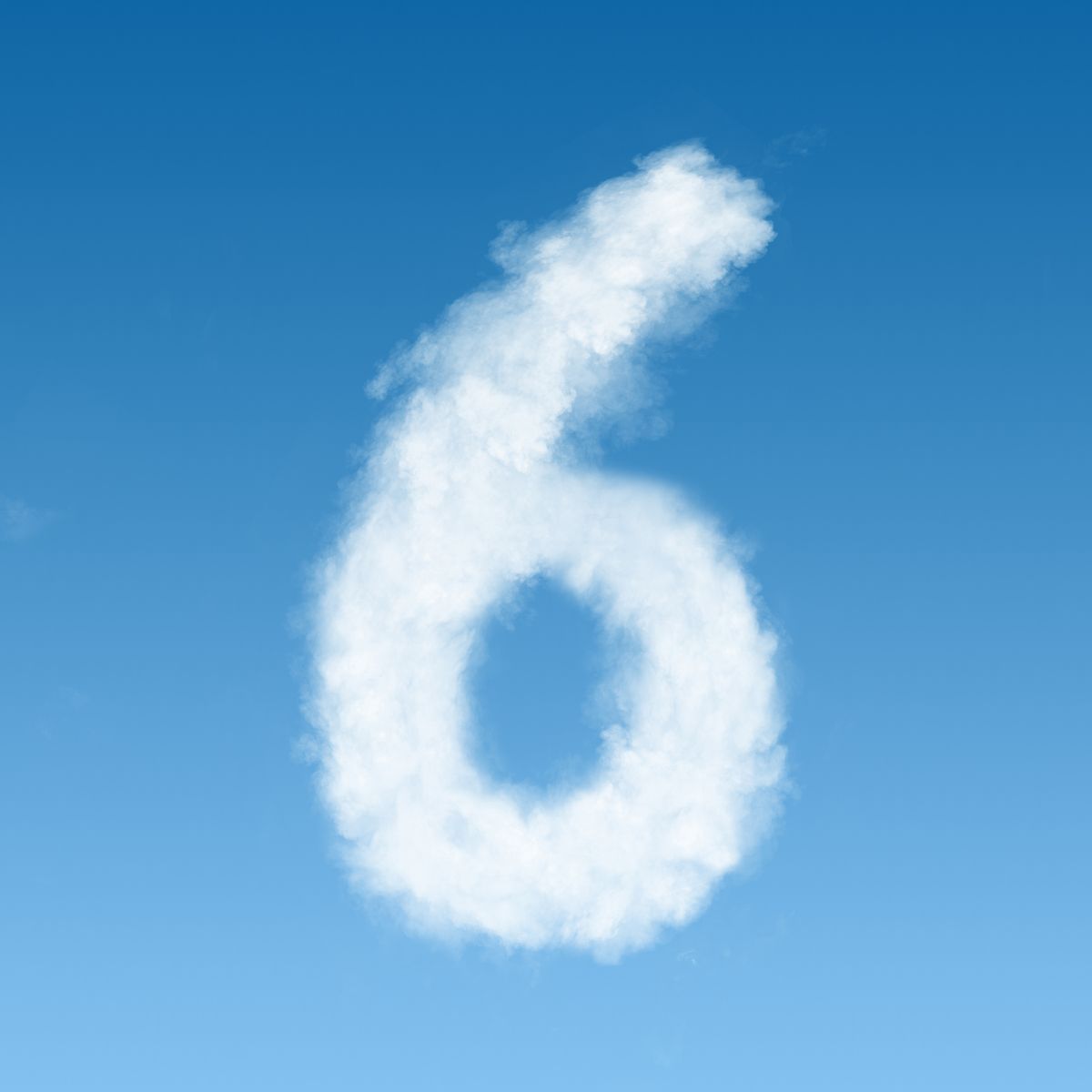 Clouds,In,Shape,Of,Figure,Six