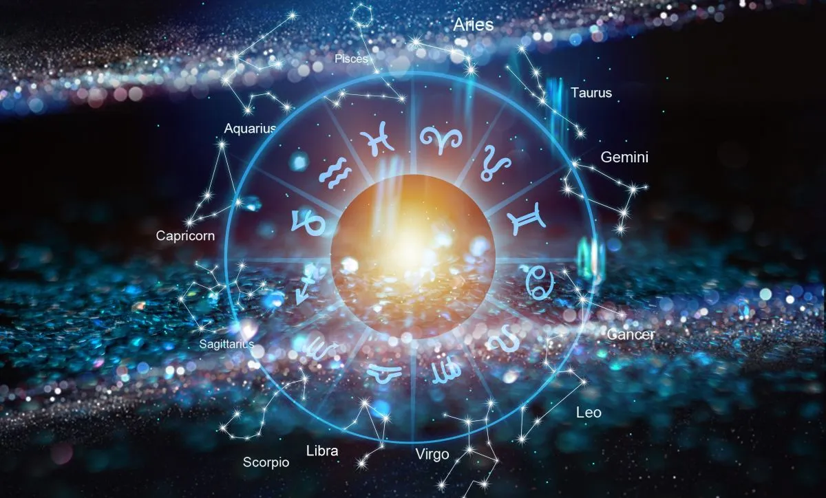 Zodiac,Signs,Inside,Of,Horoscope,Circle.,Astrology,In,The,Sky