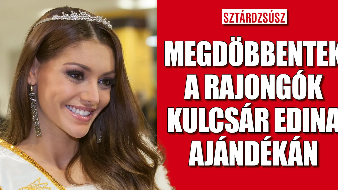 Megdöbbentek a rajongók Kulcsár Edina ajándékán