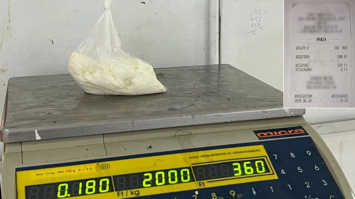 Az egyik eladó a túró mennyiségével és árával ügyeskedett /