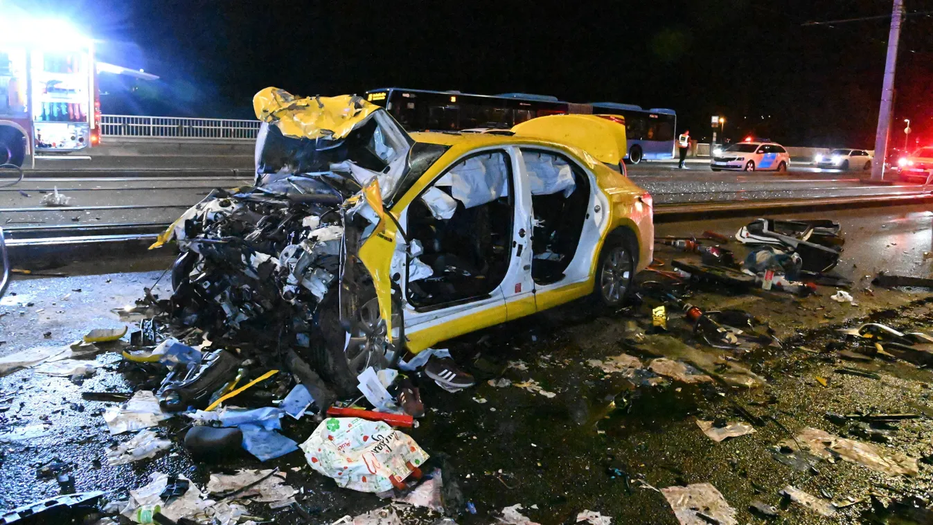 Tragédia az Árpád hídon: friss hír a súlyos sérült taxisról