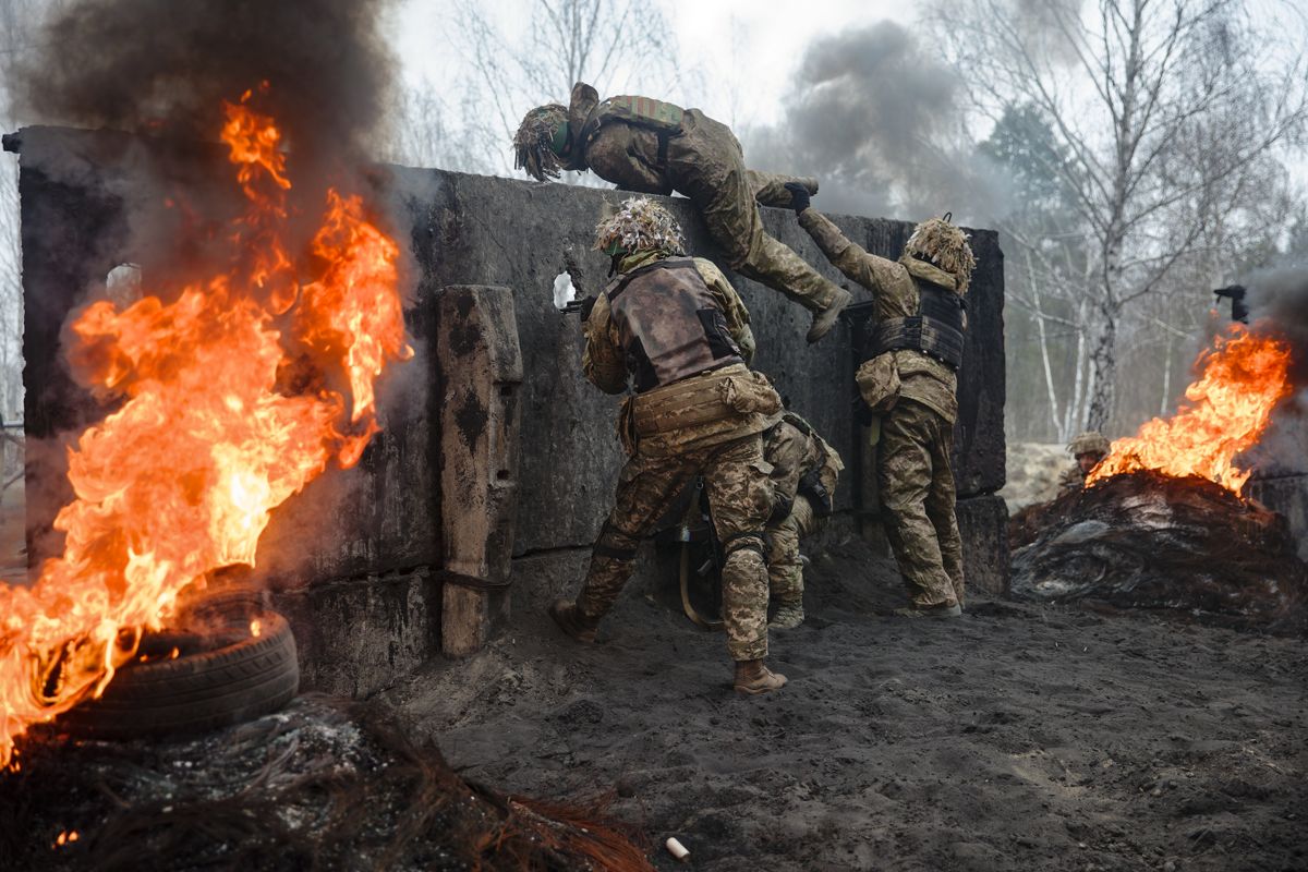 Ukraine,March,22,,2023,Ukrainian,Military,Practice,Assault,Tactics,At